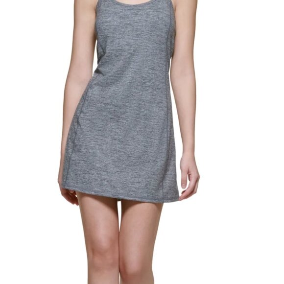 Calvin Klein Performance Gray Strappy Workout Tank Tennis Pickleball Dress NWT - Picture 4 of 4